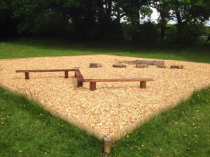 images of improvements to the play area in the recreation ground