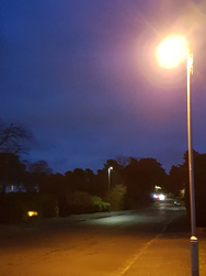 images of new and old streetlights