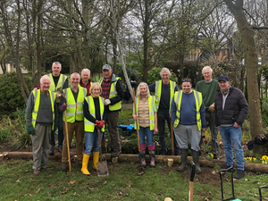 West Parley Volunteers at the Millennium Gardens