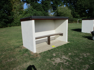 dugouts in parley recreation ground