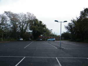 car park at the recreation ground